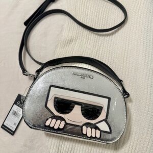 NWT Karl Lagerfeld Paris Maybelle in Silver